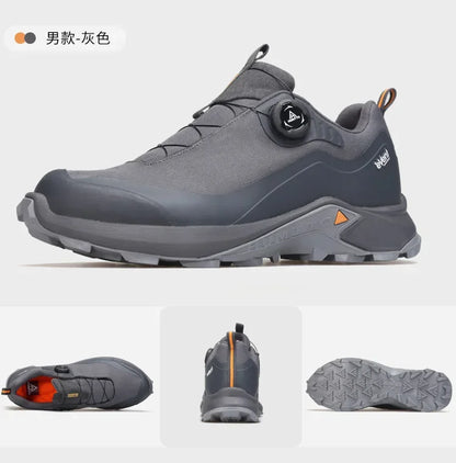 HUMTTO Men's Luxury Designer Trail Sneakers Anti-slip Sports Hiking Breathable Outdoor Trekking Boots