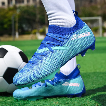 Chaussures de football en mesh respirant pour hommes, crampons de football professionnels, chaussures de football pour jeunes, antidérapantes, baskets pour hommes, Society Chuteira
