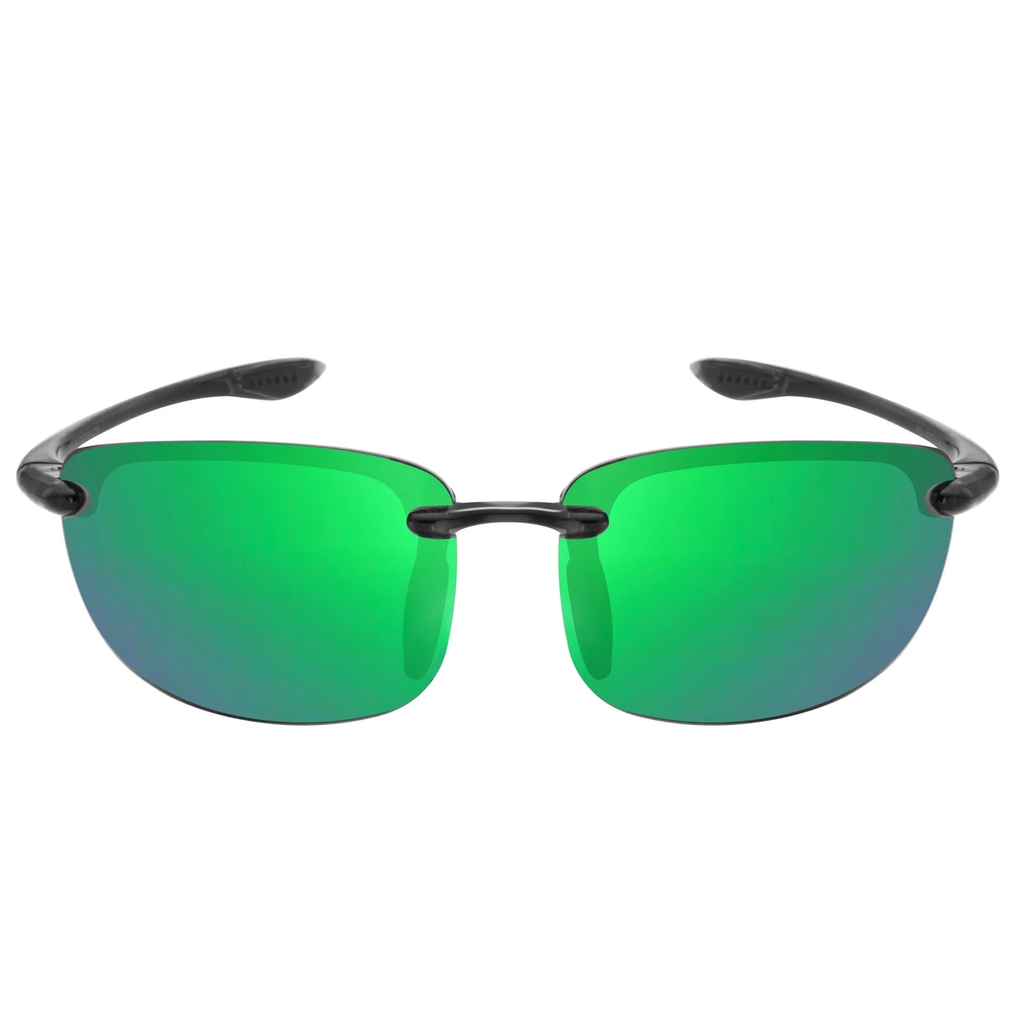 JULI Sports Sunglasses for Men Women TR90 Rimless Frame UV400 Protection for Cycling Running Fishing Baseball Driving 8001