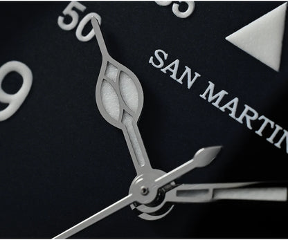 San Martin Men Pilot Watch 37mm Miyota 8215 Fashion Simple Style Military Automatic Mechanical Watches 100m Waterproof BGW-9