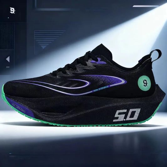 Unisex 2025 løbesko med fuld carbonplade, professionelle maratonkonkurrencesko, lette sports-sneakers med bounce-stødabsorbering og åndbar konstruktion