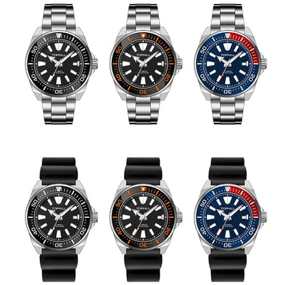 TOPHILL Men's Automatic Watches Men Dive Watch 300m Waterproof Mechanical Wristwatch NH35 Super Luminous Clocks Sapphire Mirror