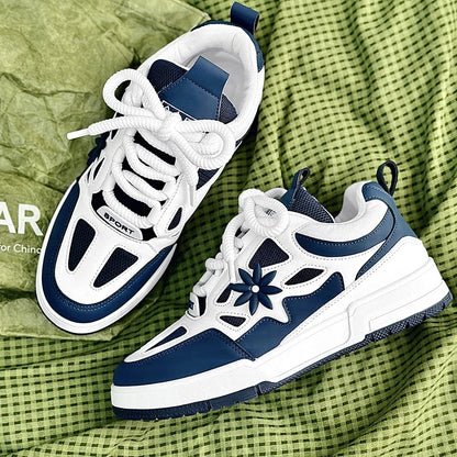 Modne męskie buty streetwear i skateboardowe, luksusowe sneakersy treningowe z oddychającej siateczki, casualowe tenisówki męskie