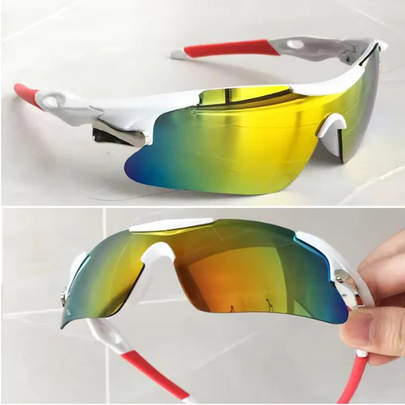 2026 UV400 Outdoor Sport Cycling Sunglasses Windproof Mountain Bike Bicycle Glasses for Men And Women Hiking Running