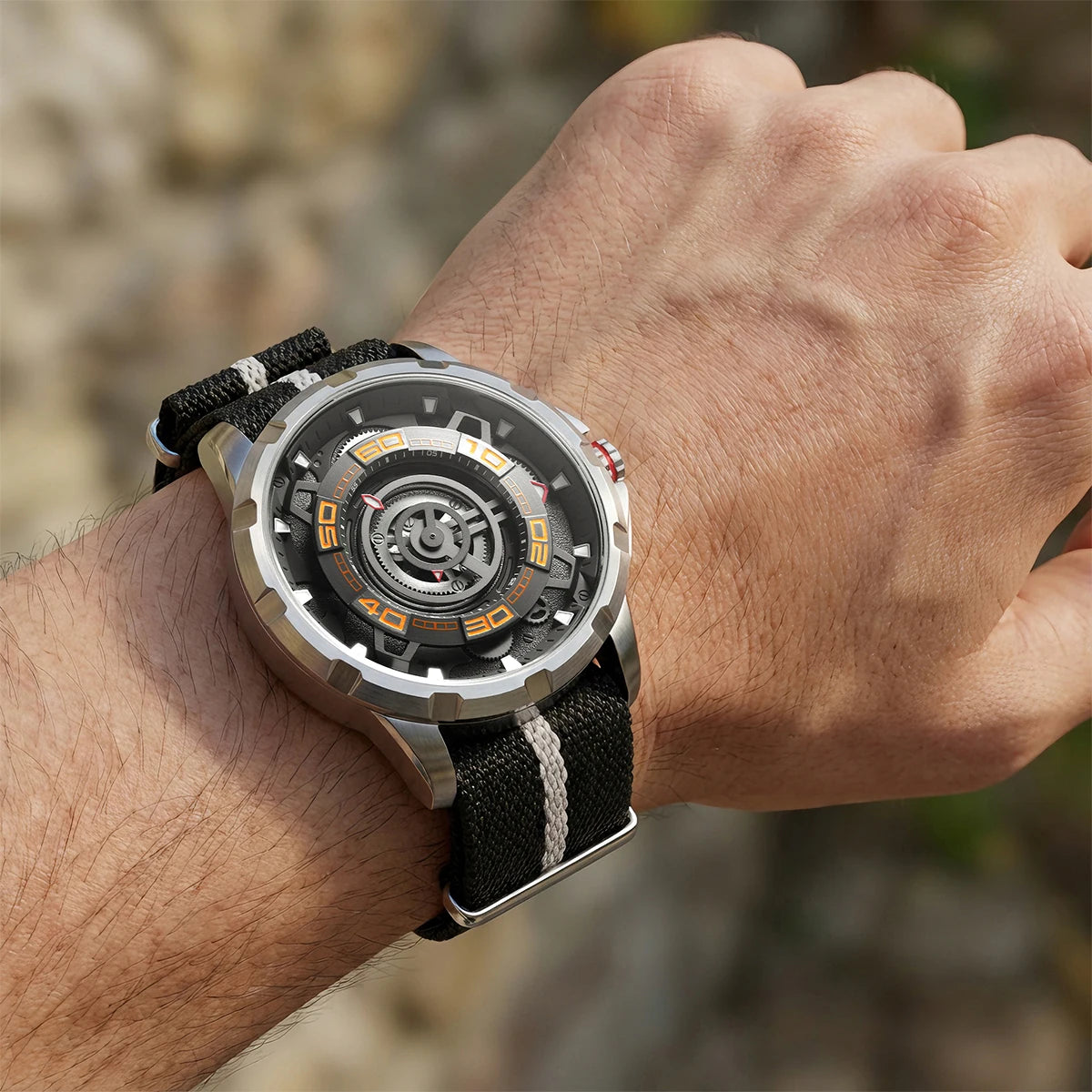 BERNY Automatic Skeleton Watch For Men 3D Dial 5ATM Luminous Sapphire 316L Steel MIYOTA 82S0 Mechanical Top Luxury Men's Watches