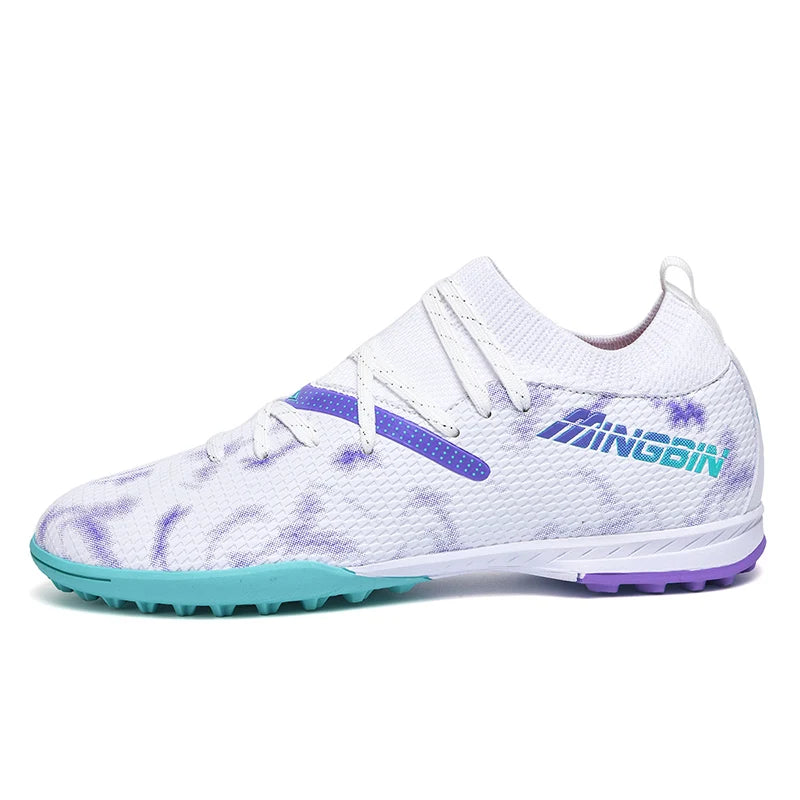 Chaussures de football en mesh respirant pour hommes, crampons de football professionnels, chaussures de football pour jeunes, antidérapantes, baskets pour hommes, Society Chuteira
