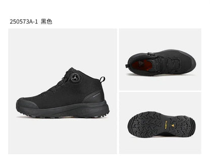 HUMTTO Leather Shoes for Men Winter Camping Outdoor Men's Sports Shoes Breathable Trekking Boots Man Non-slip Hiking Sneakers