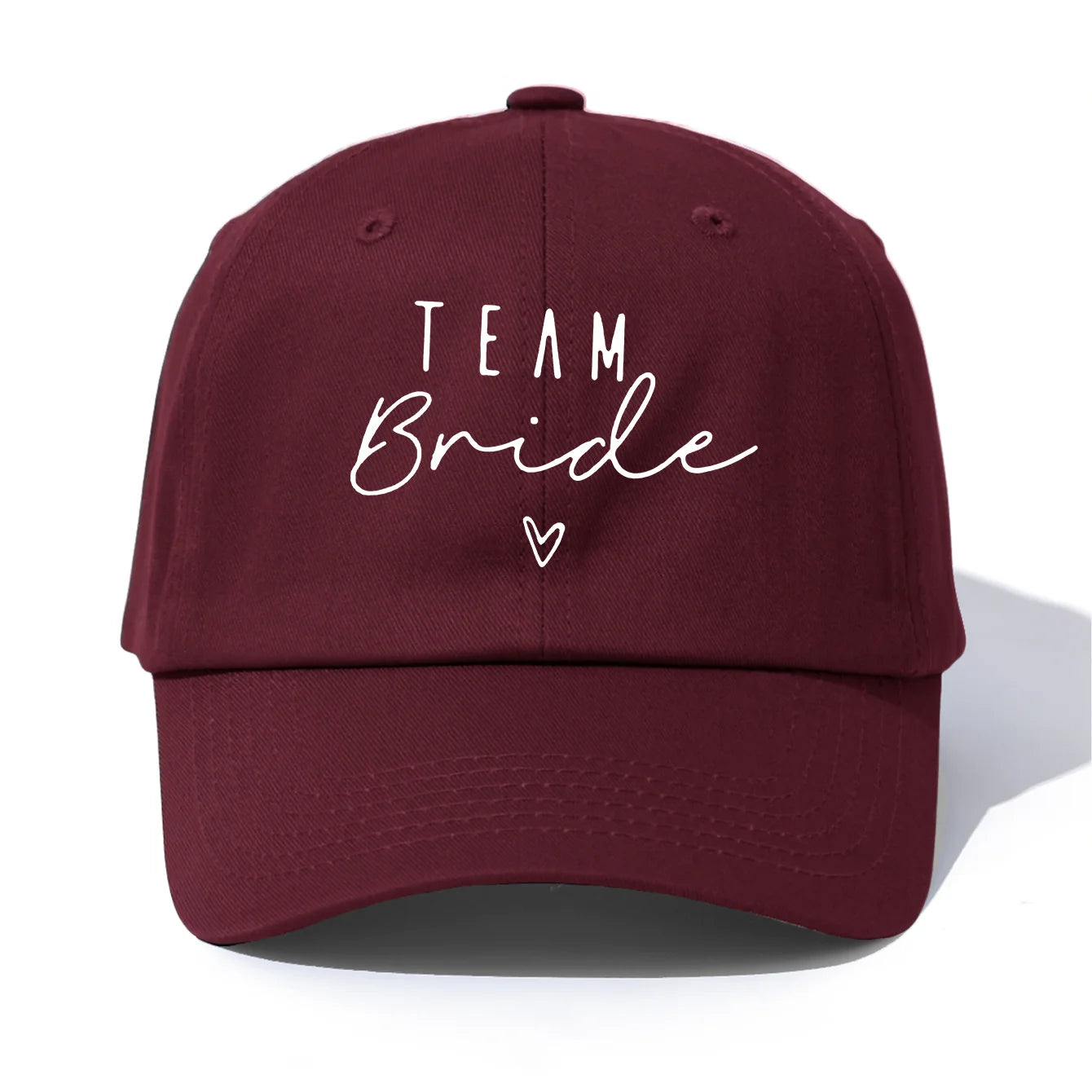 1pc Team Bride Print  Baseball Cap for Adults,  Minimalist Retro Style Casual Soft Adjustable Dad Hat, Perfect As Gift