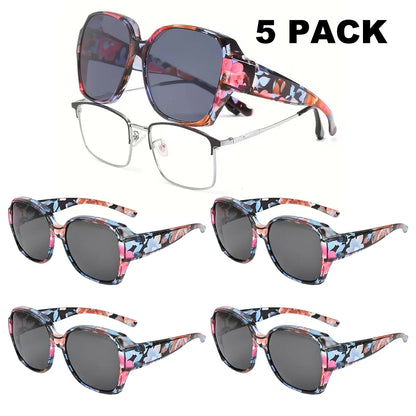 Oversized Over Glasses T01 Sunglasses for Women Men Square Fit Over Sun Glasses UV400