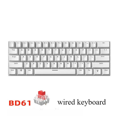 LIEI 60% Mechanical Gaming Keyboard 61 Keys Wired Mechanical Keyboard RGB Backlit Compact Mini Gaming Keyboard for PC Laptop Office