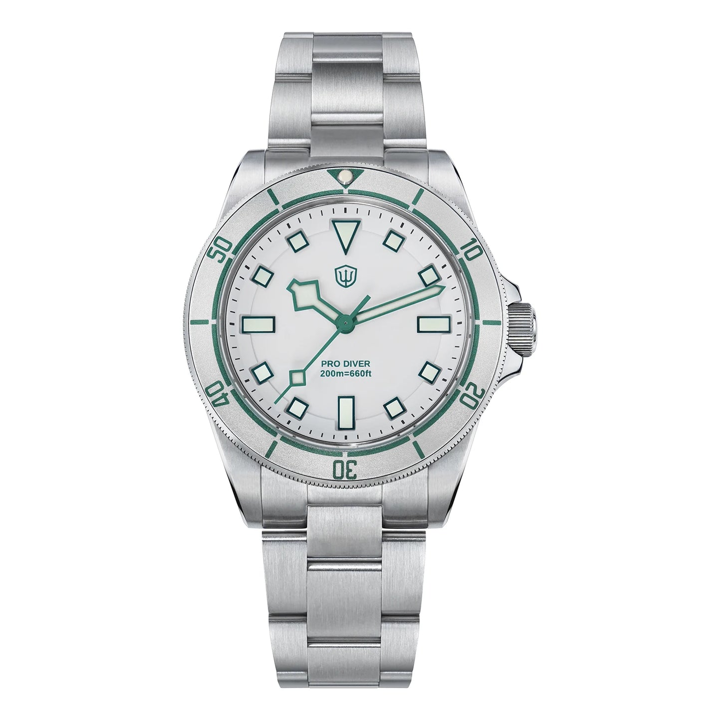 Watchdives WD1969 PRO Men Quartz Watch Sapphire Crystal Luminous Waterproof VH31Sweep Seconds Movement Stainless Steel Watches