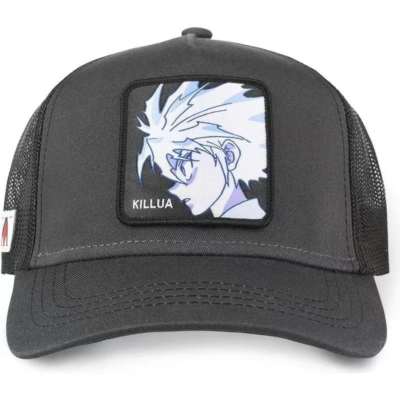 Hunter X Hunter sapka, nyári snapback baseball sapka, férfi hímzett hip-hop stílusú napellenzős, állítható trucker hálós sapka