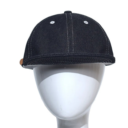 Four Seasons Fashion Short Brim Denim Baseball Cap Men Women Dad Hat Adjustable Trucker Style Low Profile Caps