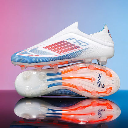 Neue Herren-Fußballschuhe für Kunstrasen – bequeme Fußballschuhe, Sport-FG-Rasenschuhe, Futsal, rutschfest, Outdoor, für Erwachsene, ultraleicht und rutschhemmend