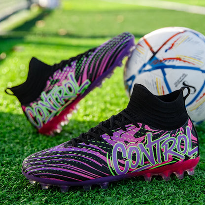 Nouveaux hommes bottes de Football crampons baskets haut de gamme chaussures de Football de haute qualité antidérapant Futsal herbe Match intérieur vente chaude FG/TF