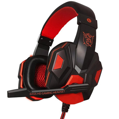 Professional Wired Gaming Headset with Noise Cancelling Microphone – Adjustable 3.5mm Stereo Headphones for PS5, PS4, PC, Laptop & Mobile Devices