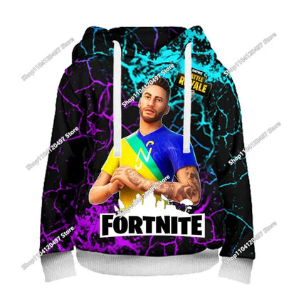 2025 New Fortnite Hoodies 3D Print Men's Hoodie Harajuku Long Sleeve Oversized Sweatshirt Man Hoodies Unisex Cosplay Clothing
