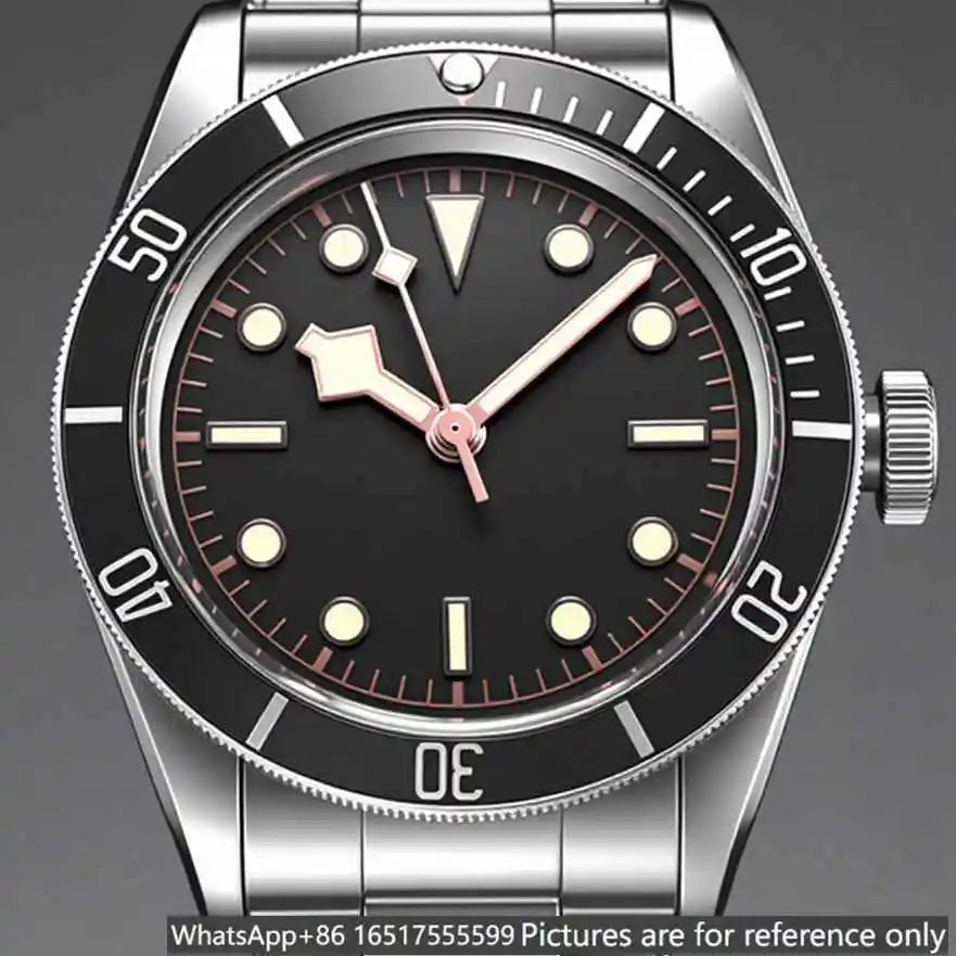 40mm luxury men's watch, made of 904L steel, automatic movement--t