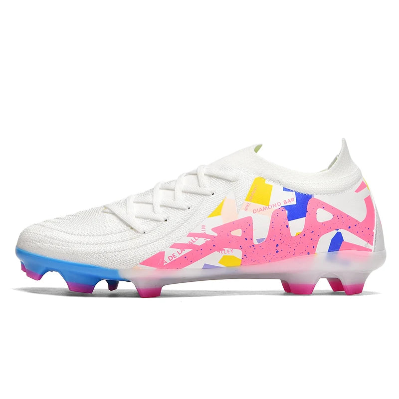 New Men's Soccer Shoes Adult Non-Slip Boys Adult Futsal Sport Football Boots Grass Cleats Indoor Ultralight Turf Comfortable