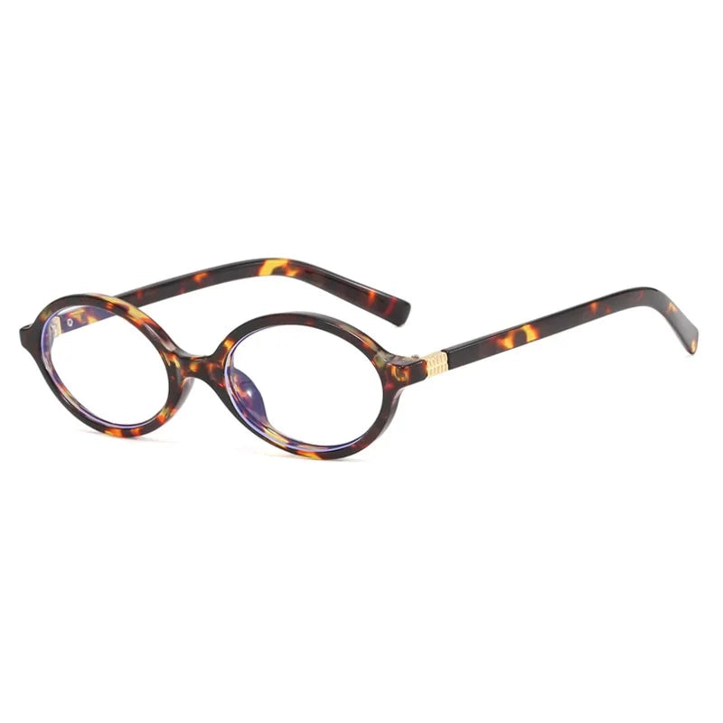 Oval Small Frame Luxury Brand Woman Sunglasses Women Retro Female Glasses Anti-blue Light Eyeglasses Trend Ladies Glasses men
