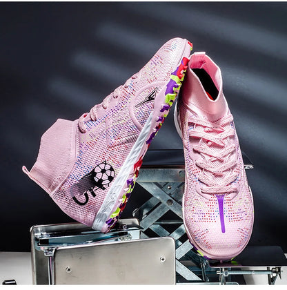 Nieuwe voetbalschoenen voor heren, ademende trainingsschoenen met noppen voor gras, lange spikes voor wedstrijden, indoor sneakers, ultralicht, dropshipping