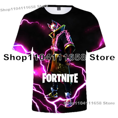 T-shirt Banana Peely da donna, bambini, F-Fortnite, maglietta da uomo con stampa 3D, Battle Royale Game, top estivi, regali di compleanno