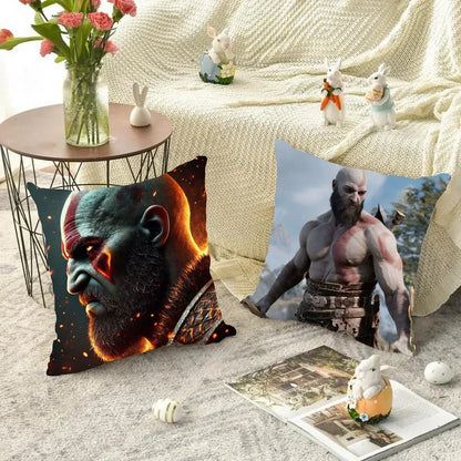 1pc The Last Of Us God Of War Pillow Case Square Bedroom Sofa Leisure Comfort Cushion Car Living Room Home Decoration