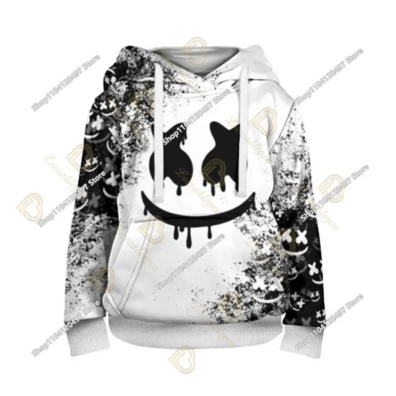 Sweatshirt com Capuz Battle Royale para Crianças, Fortnite, Meninos e Meninas, Estampado com Desenhos Animados, Pullover Infantil, Streetwear Harajuku, Primavera/Inverno