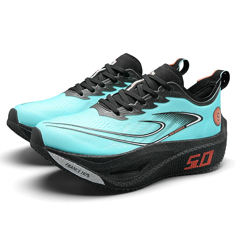 FourSeasons Ανδρικά Αθλητικά Sneakers CarbonPlate για Τρέξιμο, Αναπνεύσιμα Παπούτσια Μαραθωνίου για Αγώνες, Άνετα Παπούτσια Στίβου, Προπόνησης και Περπατήματος