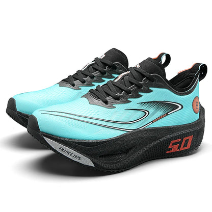 FourSeasons Ανδρικά Αθλητικά Sneakers CarbonPlate για Τρέξιμο, Αναπνεύσιμα Παπούτσια Μαραθωνίου για Αγώνες, Άνετα Παπούτσια Στίβου, Προπόνησης και Περπατήματος