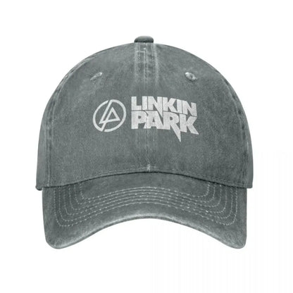 Linkins Meteora Minutes To Midnight Casquettes de baseball pour hommes et femmes, pour le parc et la chasse, effet vieilli et délavé, style vintage, pour le golf et les activités de plein air, à fermeture à pression