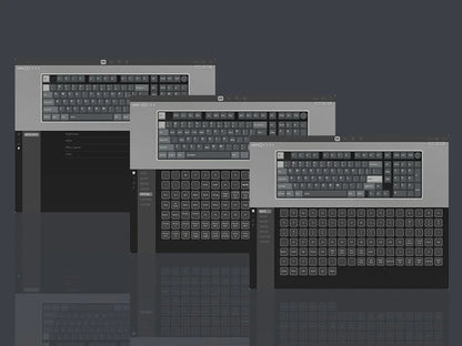 EPOMAKER Galaxy100 QMK/VIA 1800 ANSI Layout Aluminum Gasket Wired/BT5.0/2.4Ghz Mechanical Gaming Keyboard with 8000mAh Battery