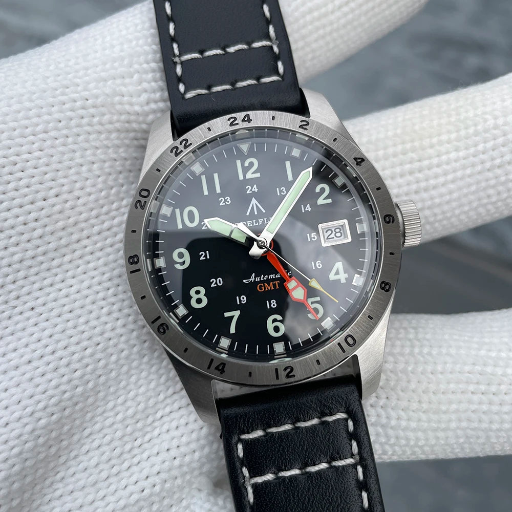 STEELFLIER Ufficiale SF792 GMT Orologio da polso meccanico Movimento NH34 Super BGW9 C3 Luminoso Impermeabile fino a 200 m Orologio da immersione di lusso da uomo