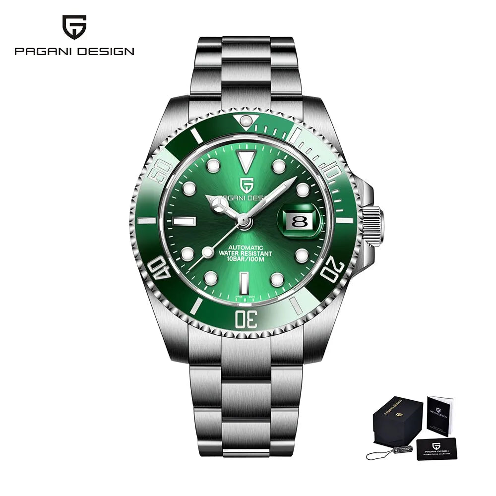 PAGANI Design 2026 New Men Automatic Mechanical Watch Miyota 8215 Sapphire Crystal 40mm Stainless Steel Waterproof