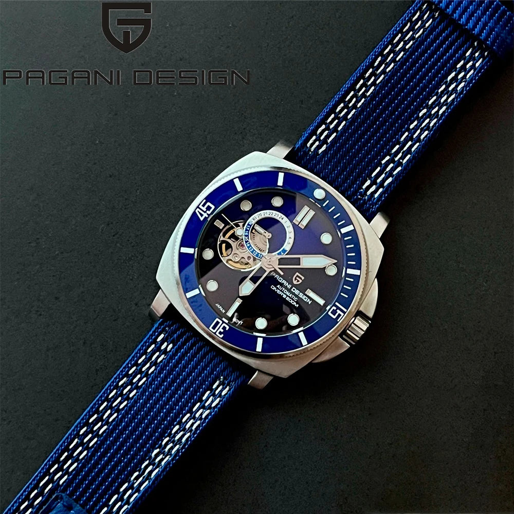 PD1736 PAGANI DESIGN 2025 Men Automatic Mechanical Watches Casual Fashion Sapphire Stainless Steel Diving TMI NH39 Men's Watch