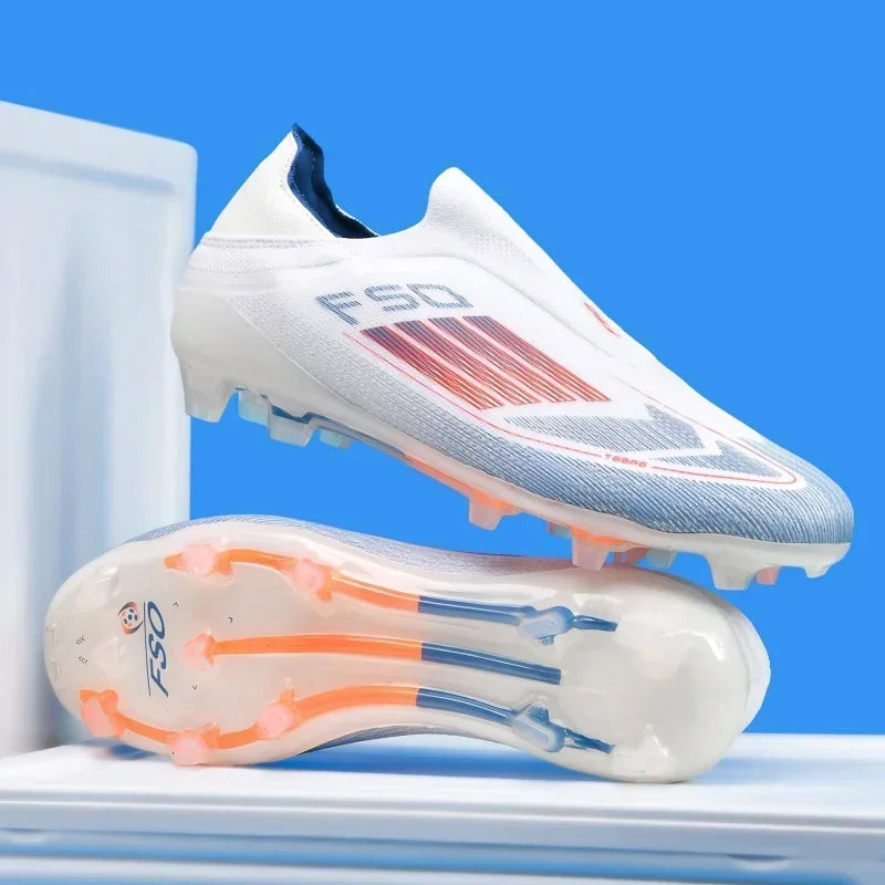 Nouvelles chaussures de football pour hommes, crampons longs antidérapants pour adultes, chaussures de sport pour garçons, crampons d'entraînement en plein air, respirantes et confortables