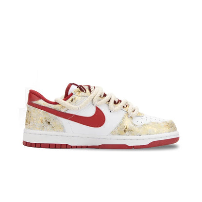 Custom Sneakers Nike Big Moon Over River & Blazing Apollo Gold Foil Craft Shock-Absorbent & Wear-Resistant Low-Top For Men