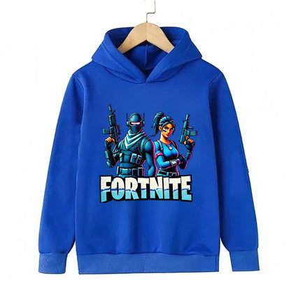 Fortnite Game Printed Children's Hoodies Cartoon Comfortable Suit Loose Long Sleeve Tops Autumn Winter Clothes