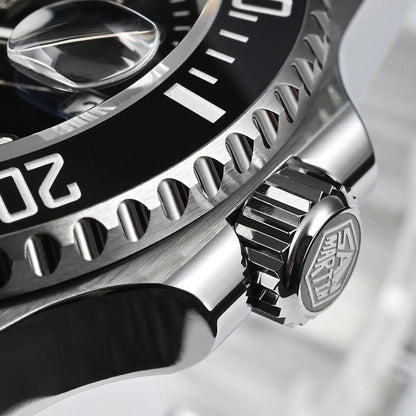 San Martin Watch New Upgraded Sub Men PT5000 ST2130 Automatic Diving Watches with Ceramic Bezel 200m Waterproof Sapphire SN0017G