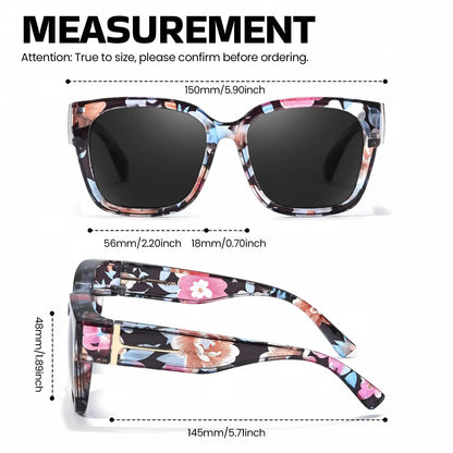 Oversized Over Glasses T01 Sunglasses for Women Men Square Fit Over Sun Glasses UV400