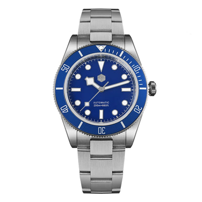 San Martin 40mm Aluminum Bezel NH35 BB58 Automatic Watches For Men Dive Wristwatch 20ATM Sapphire Luminous Reloj SN0008D