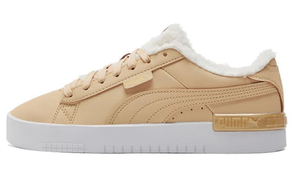 Baskets basses en polaire Puma Jada, couleur kaki, 382703-02.