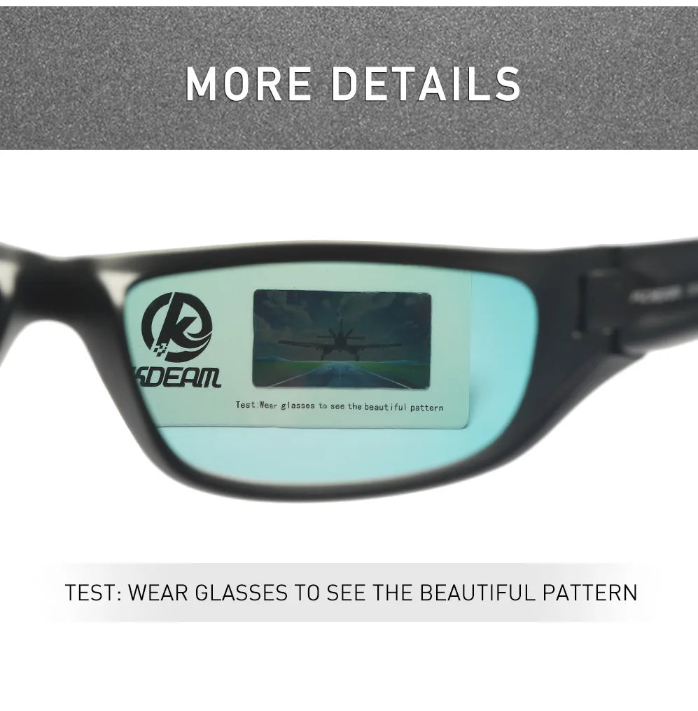 KDEAM Polarized Men's Sunglasses New Goggles Colorful Driving Glasses TR90 Hiking Camping Fishing Outdoor Cycling Gafas De Sol