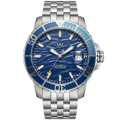 WM Watch Automatic Mechanical Watches NH35 Anti-reflective 200 Water Resistant Sapphire Crystal Welly Merck Watch WM206