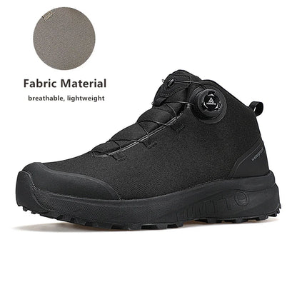 HUMTTO Leather Shoes for Men Winter Camping Outdoor Men's Sports Shoes Breathable Trekking Boots Man Non-slip Hiking Sneakers