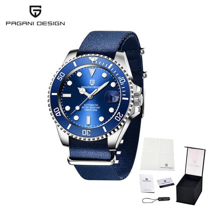 PAGANI DESIGN Diving Watch Mechanical Automatic Watch 316L Stainless Steel UltraBright Luminous Watch Top Luxury Watches for Man