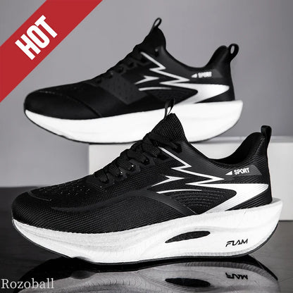 Men's Sports Running Shoes Marathon Air Cushion Breathable Lightweight Comfortable Women's Outdoor Athletic Sneakers Jogging Tennis