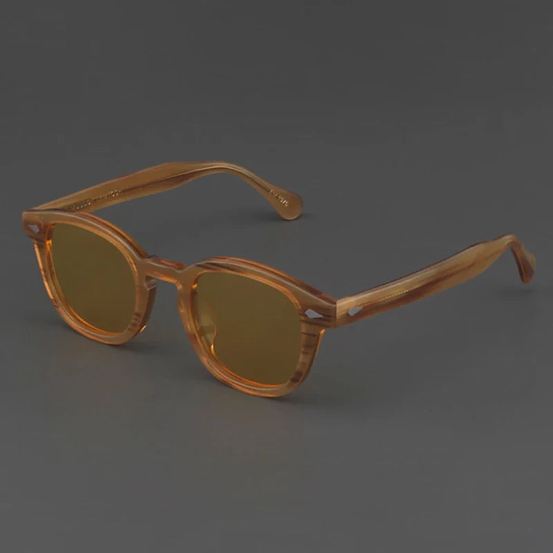 Polarized Sunglasses Men Women Johnny Depp Lemtosh Style Sun Glasses Retro Round Acetate Frame UV400 Lens Oculos