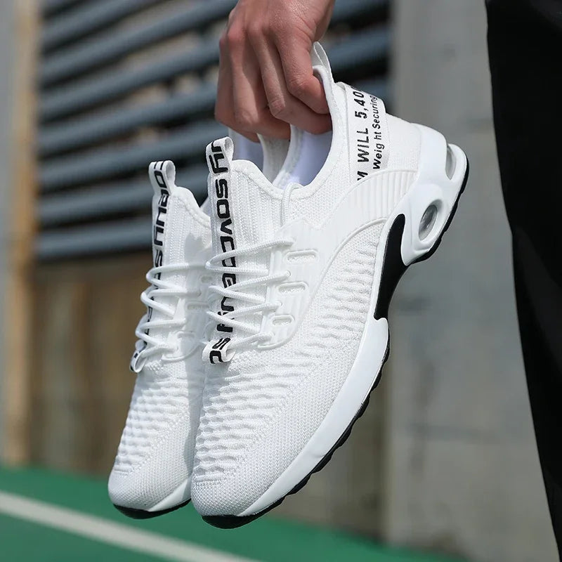 Sommer herresko i mesh, afslappede sportssko, forår/sommer-sko, tennis, letvægts-vandresko, sorte sneakers, populært produkt