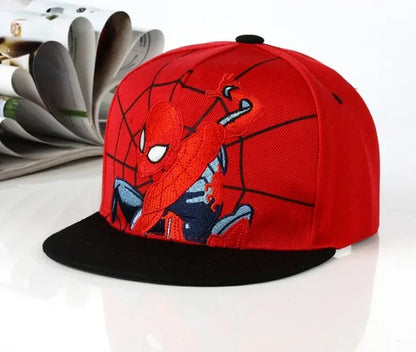 Anime-tegneserie Spiderman-hatte til børn, småbørn og babyer – baseballkasketter til forår og sommer – justerbare snapback-kasketter i hiphop-stil til børn
